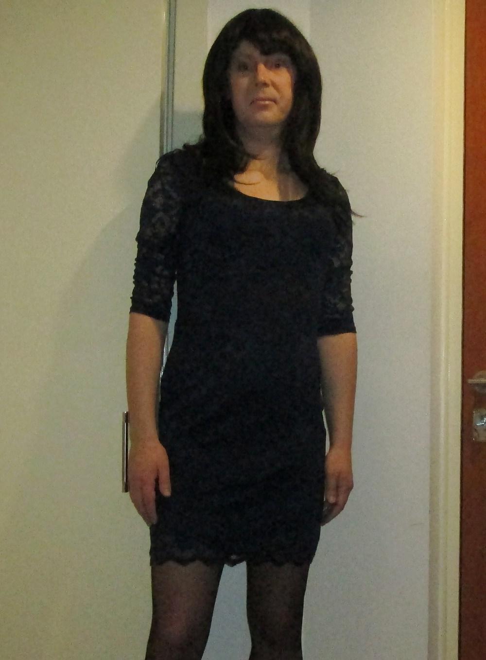 11P Sexy short lace dress and tights