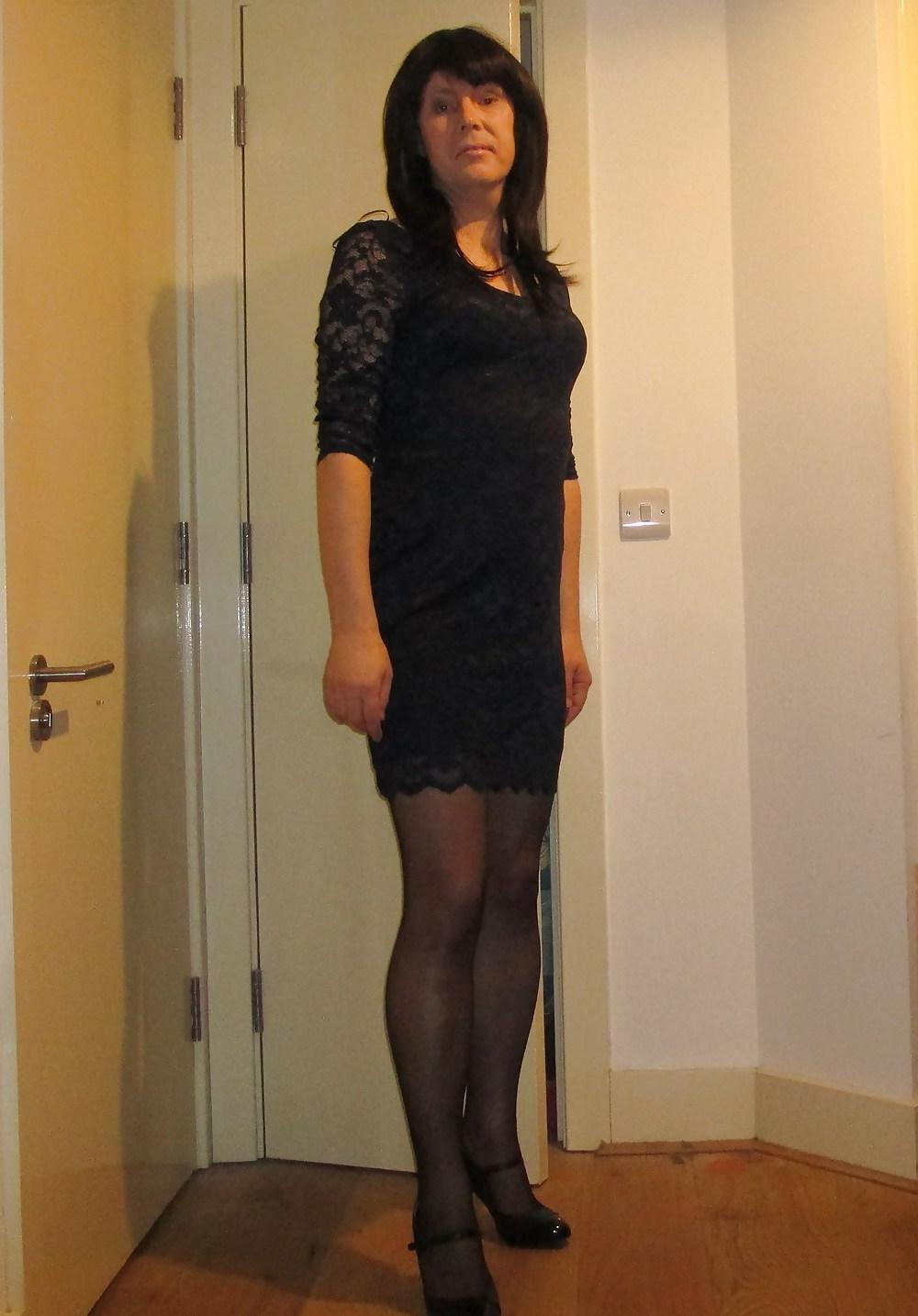 11P Sexy short lace dress and tights