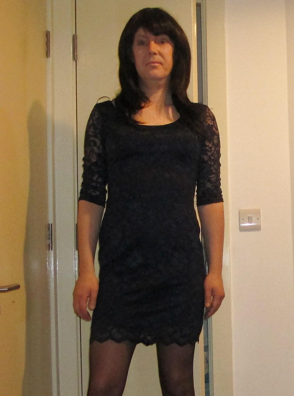 11P Sexy short lace dress and tights