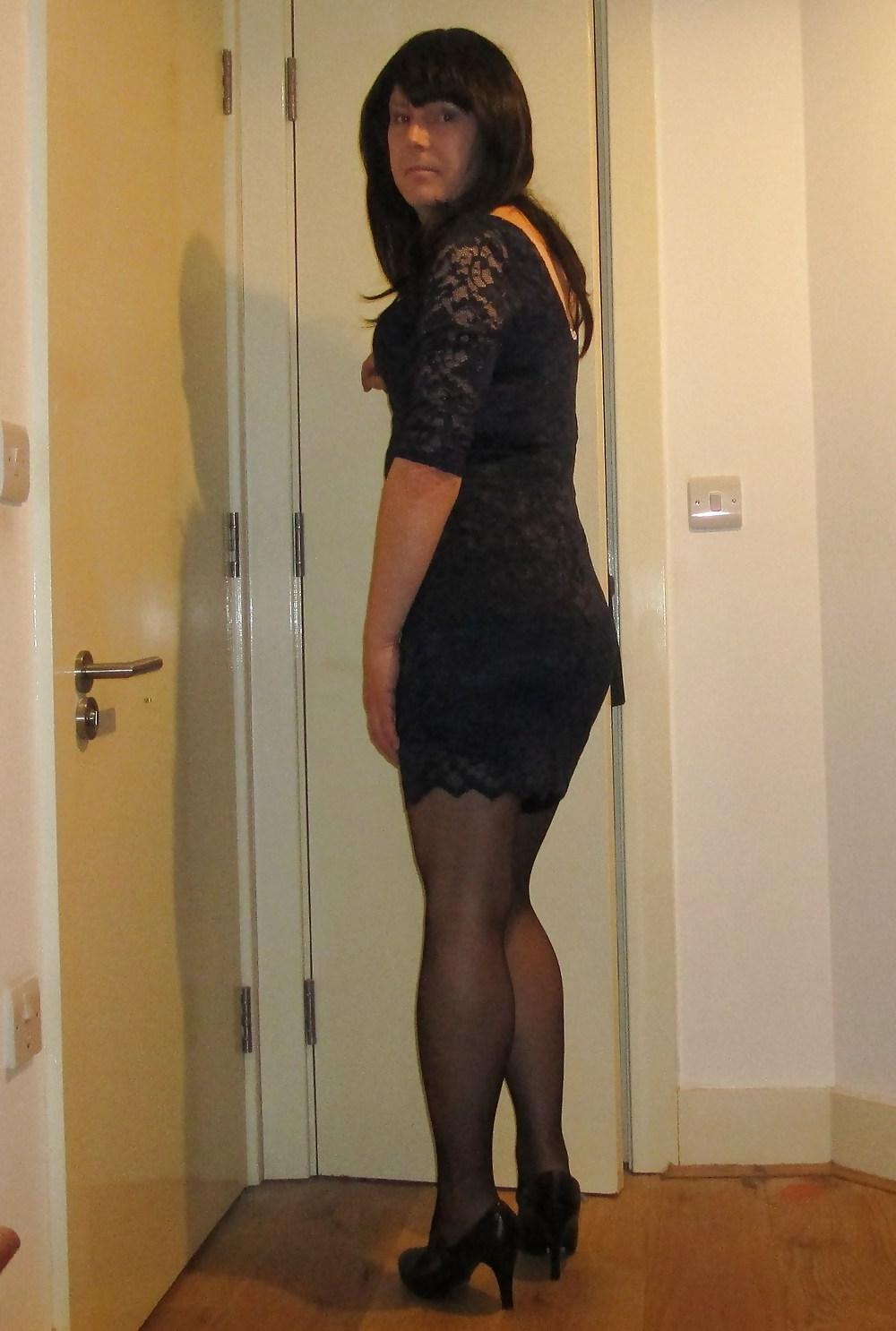 11P Sexy short lace dress and tights