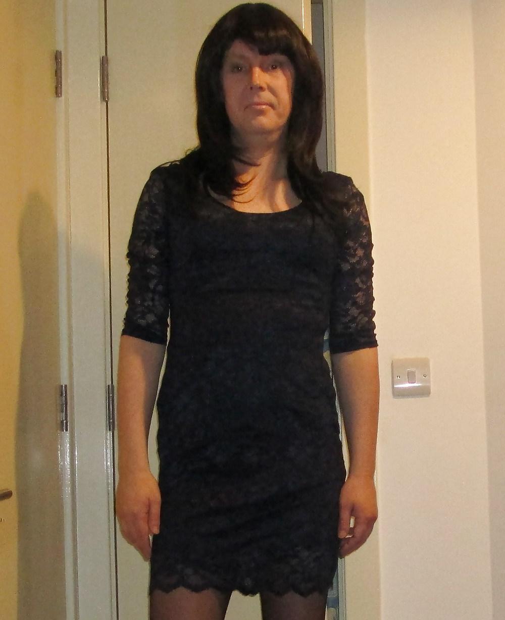 11P Sexy short lace dress and tights