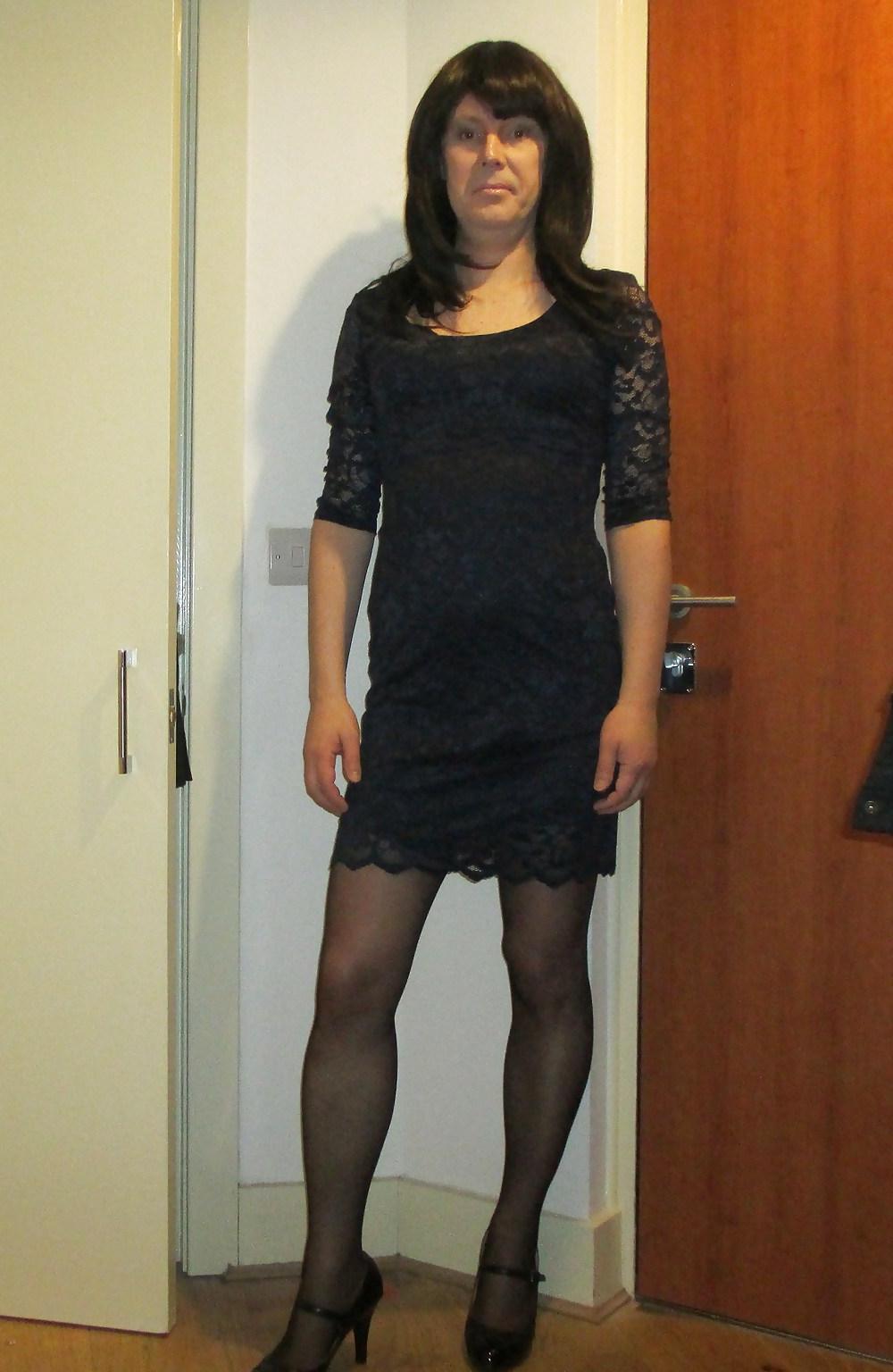 11P Sexy short lace dress and tights