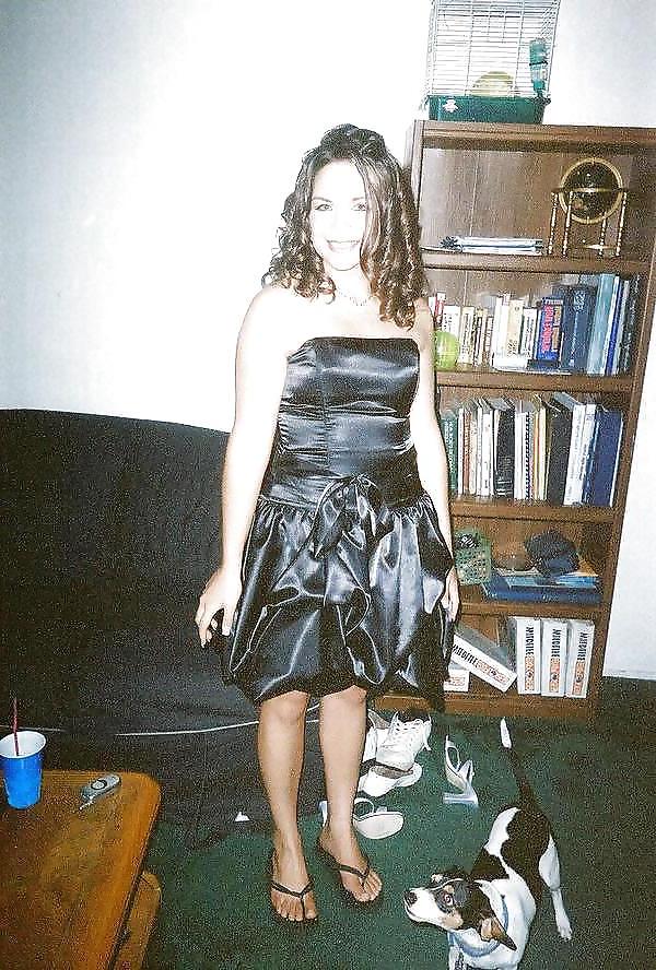 10P Single girl in Prom dress