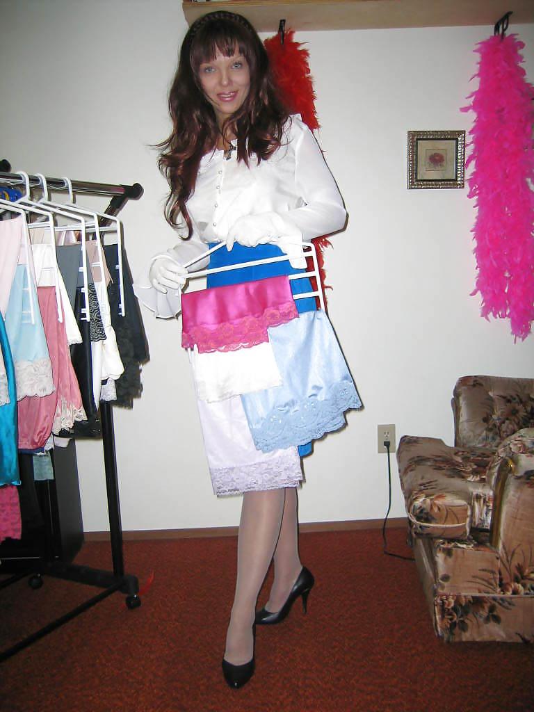 25P Scarlett - Blue Suede Skirt