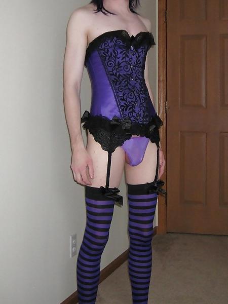 15P Purple corset
