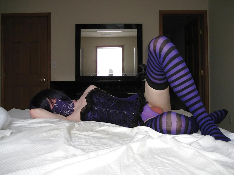 15P Purple corset