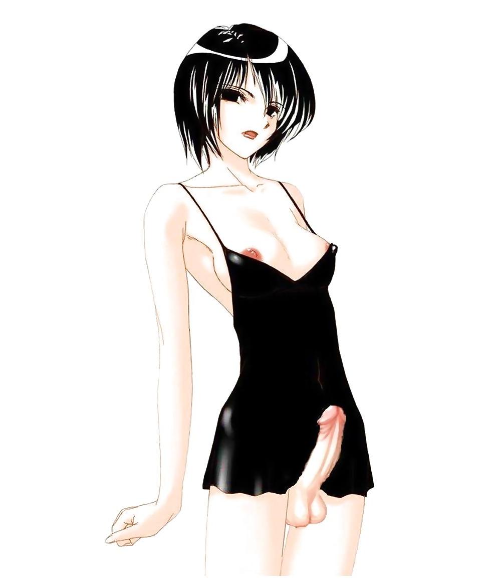 24P Horny Hentai Chicks with Dicks