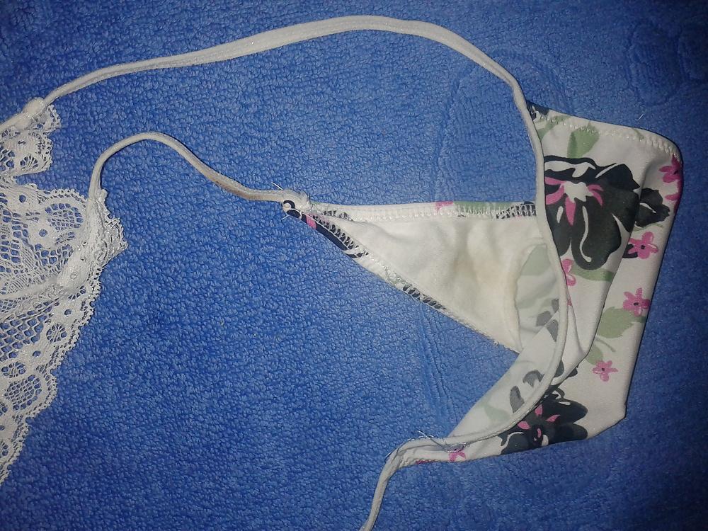 11P Dirty thongs panties of sis in law
