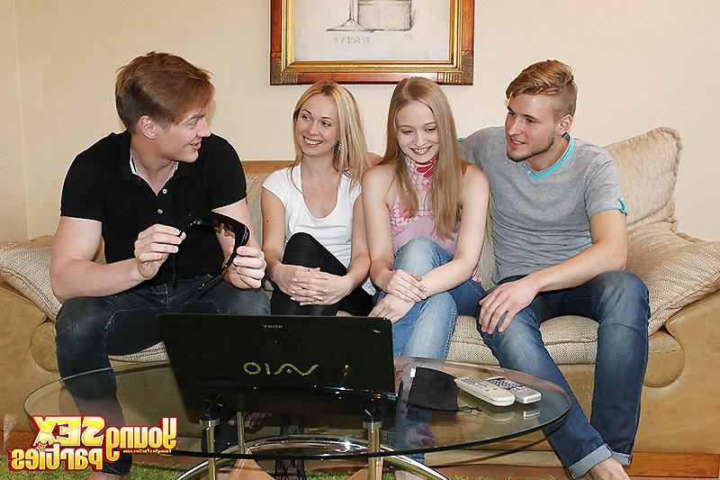 16P Teen foursome pounding