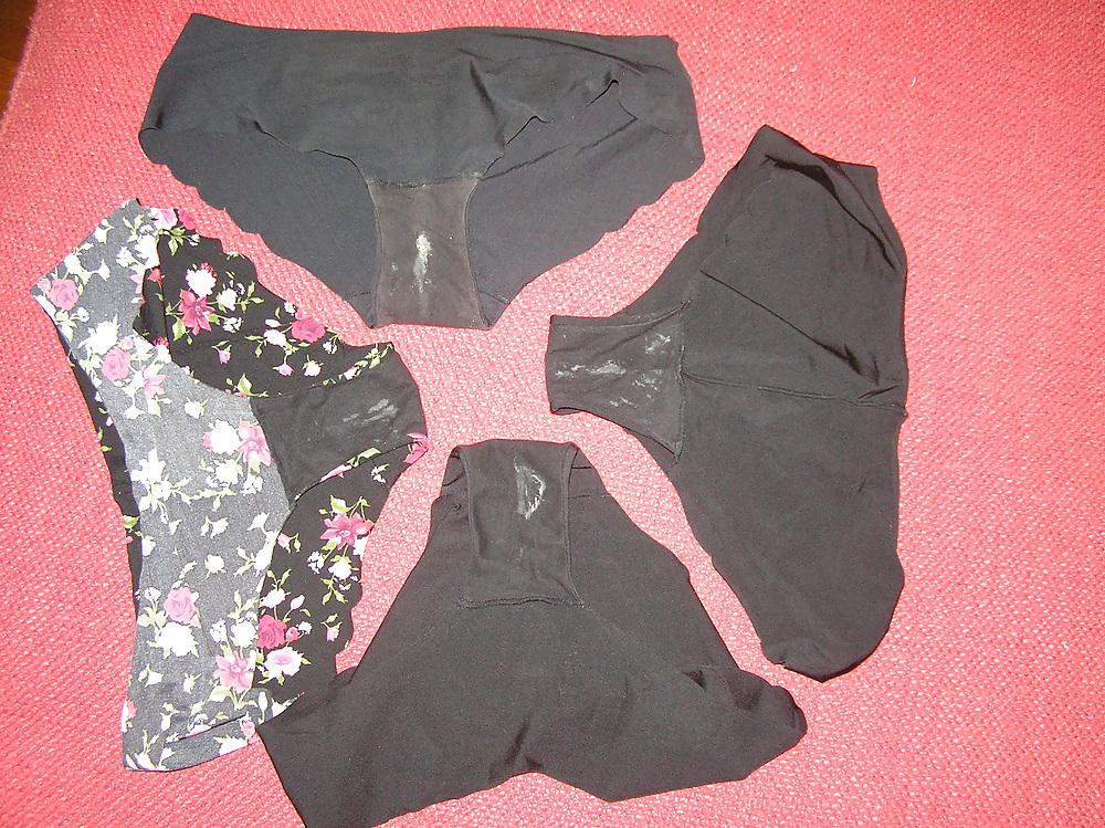 4P Wifes used dirty panties and my cock!