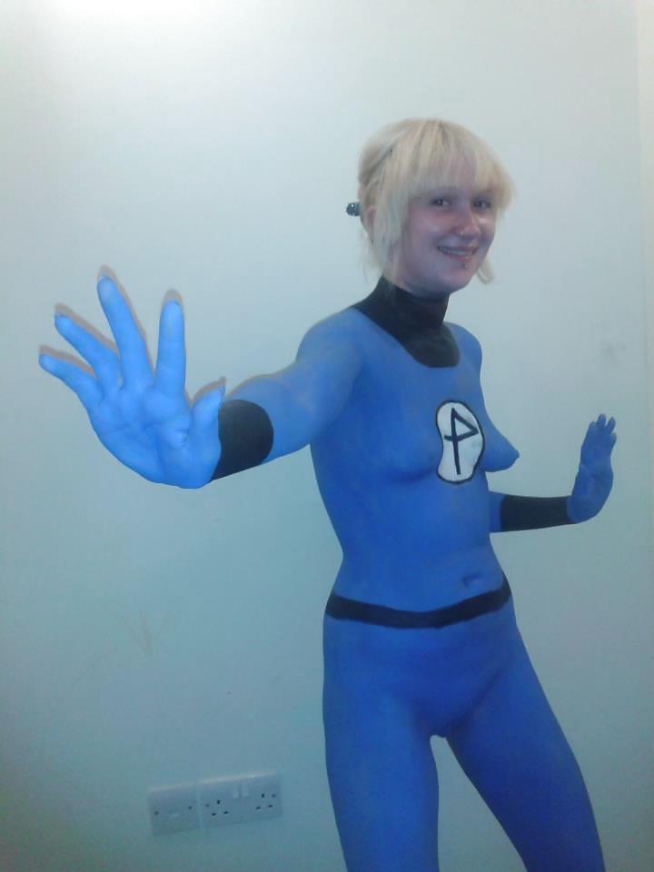 15P Painted Female Exhibitionists - Cosplay 4