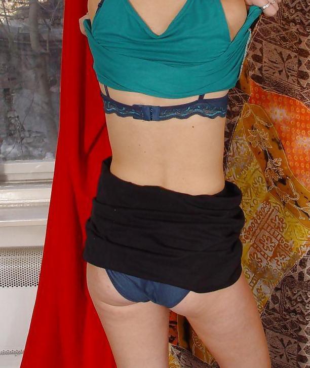 10P Blue Satin Knickers