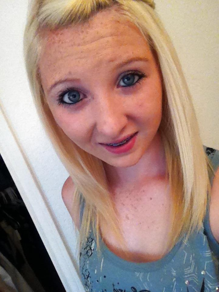 25P Sweet Blonde Teen Baylee with Freckles