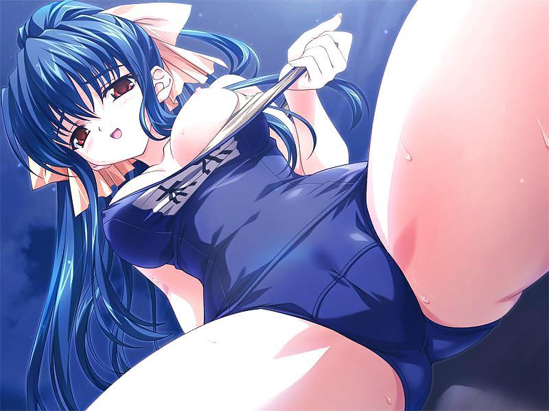 25P HENTAI Cute girl in School Swimsuit