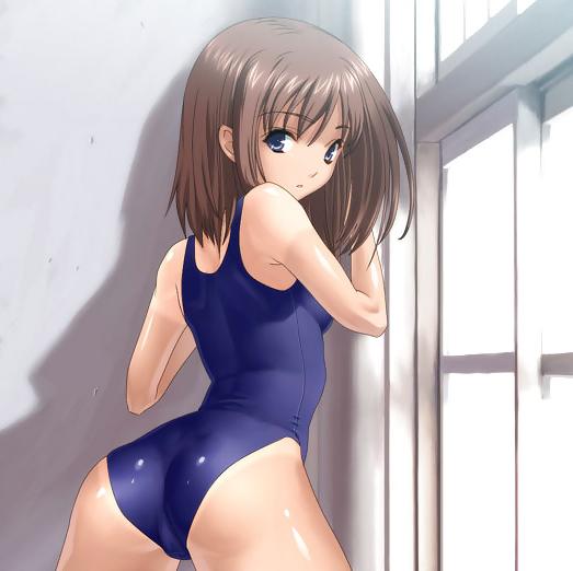 25P HENTAI Cute girl in School Swimsuit
