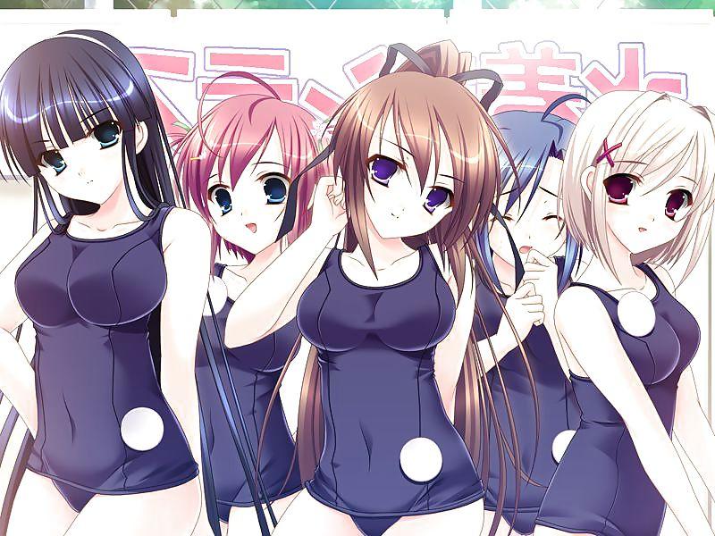 25P HENTAI Cute girl in School Swimsuit