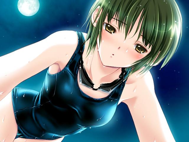 25P HENTAI Cute girl in School Swimsuit