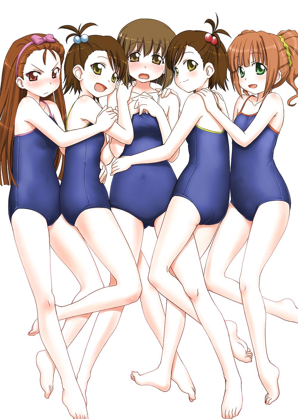 25P HENTAI Cute girl in School Swimsuit