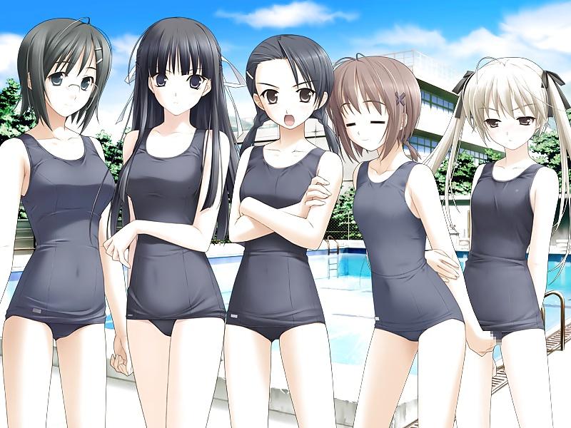 25P HENTAI Cute girl in School Swimsuit