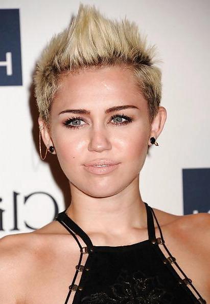 25P Sexy Dress Miley Cyrus at the Clive Davis Grammy Party 2013