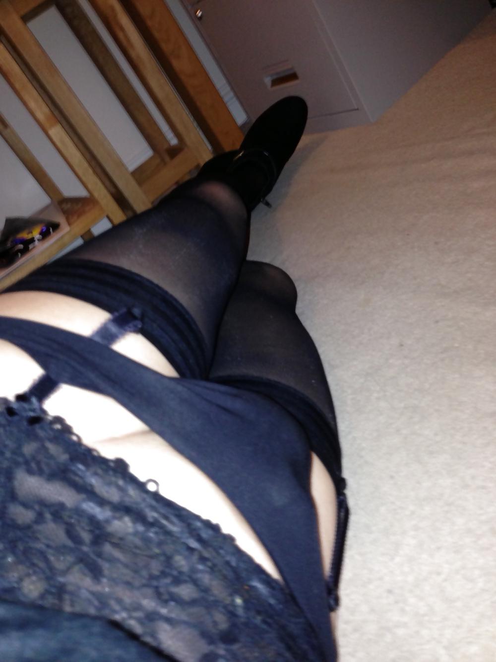 25P New little black dress and stockings