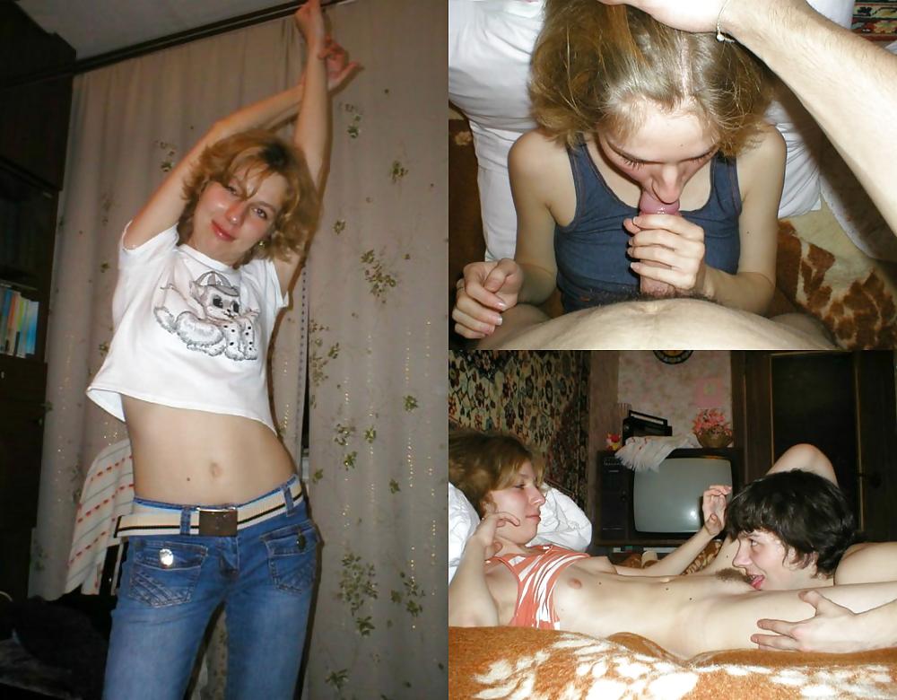 25P Russian girls and women. (Dress and undress).