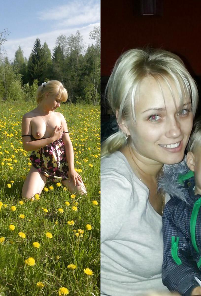 25P Russian girls and women. (Dress and undress).