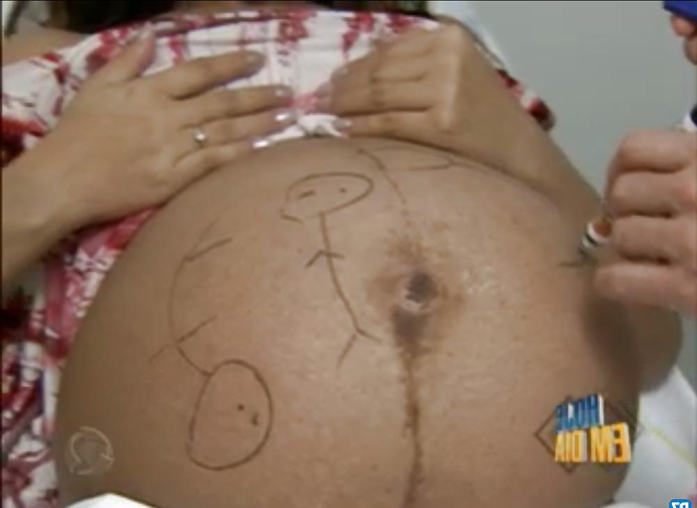 6P Body Writing - pregnant