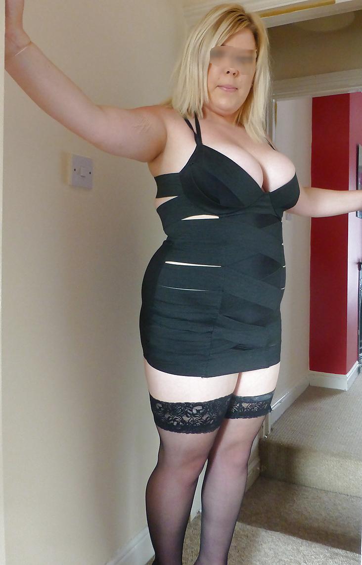 16P Little Black Dress and Huge Tits