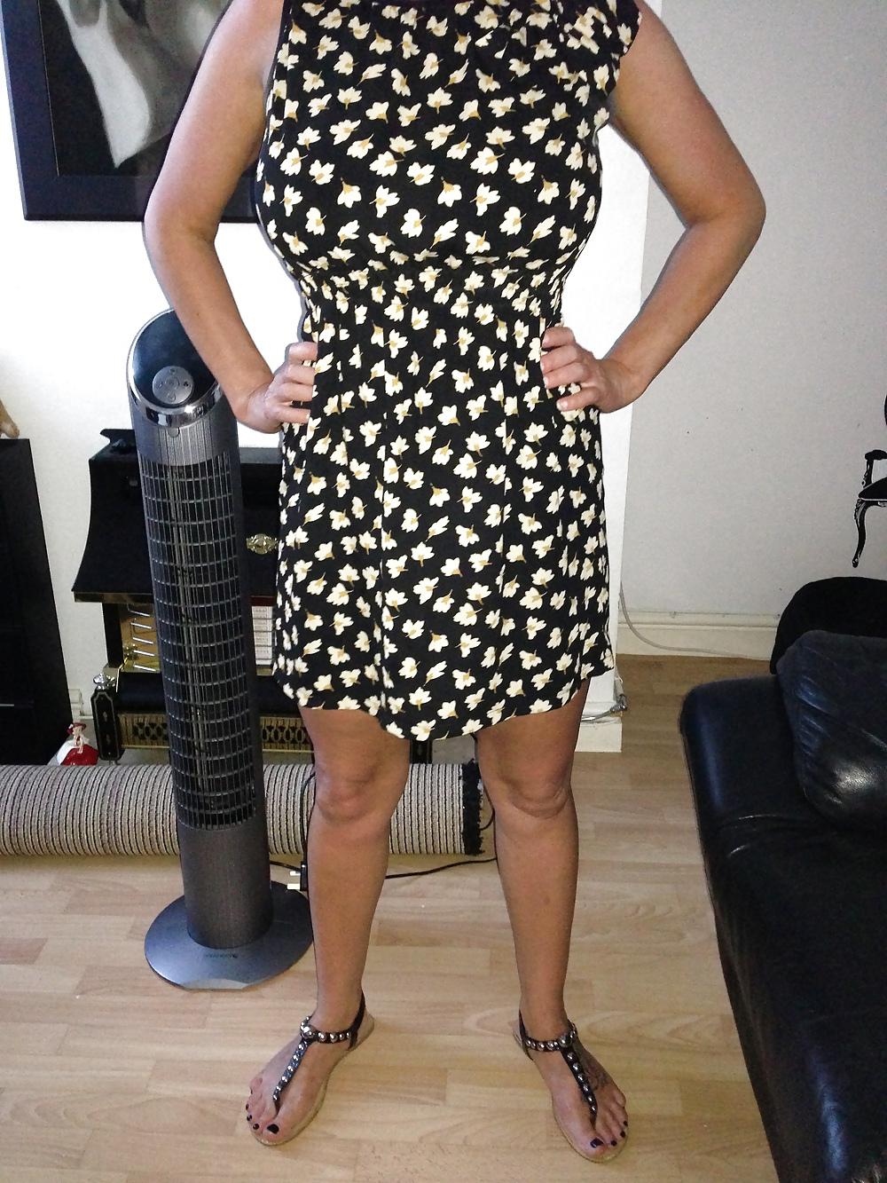20P Jayne in her summer dress and cum coverd pussy
