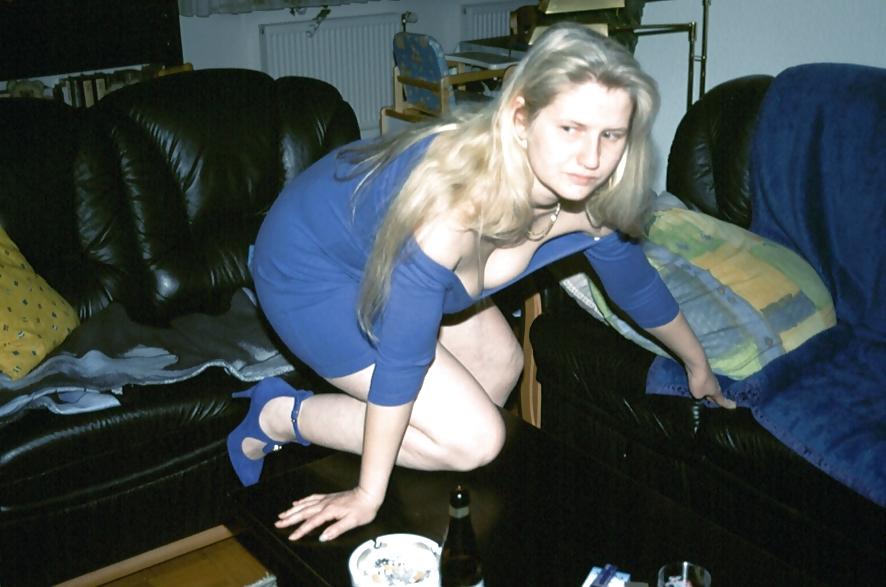 10P SAG - Wife's Sexy Juggs in Blue Dress 03