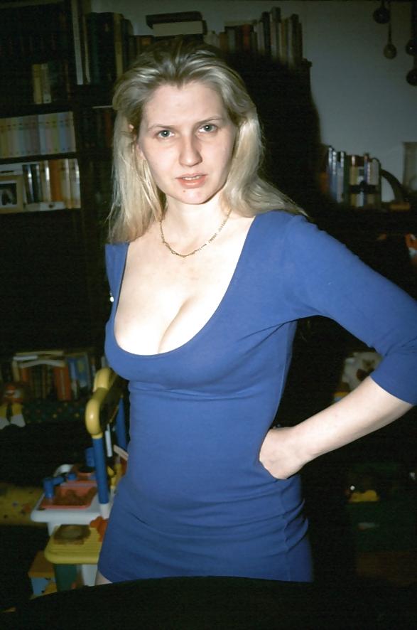 10P SAG - Wife's Sexy Juggs in Blue Dress 06