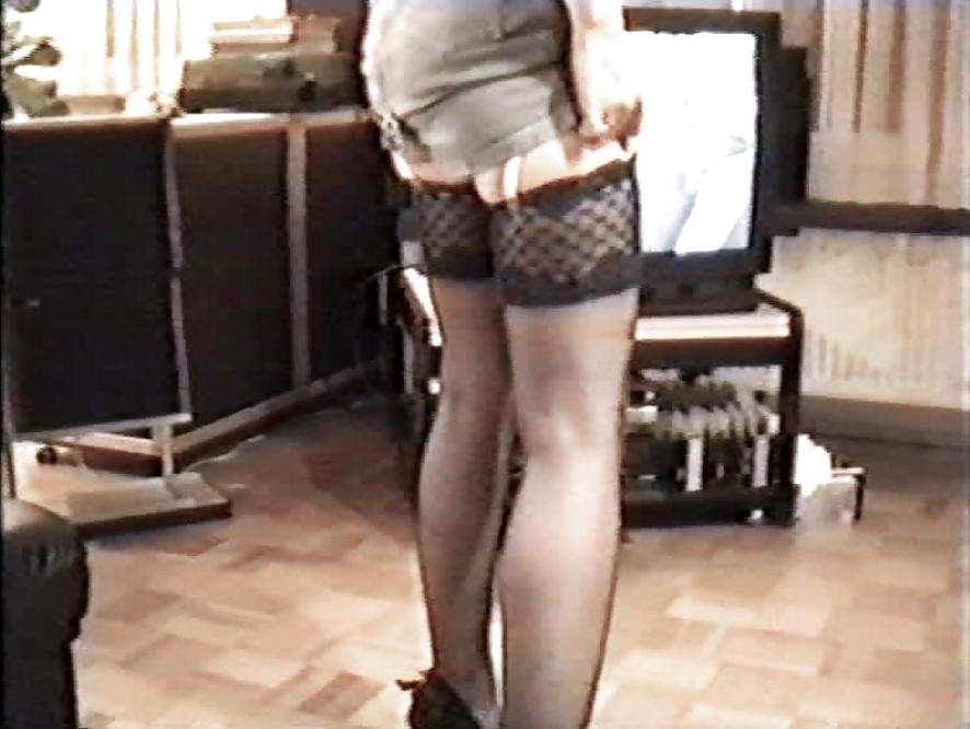 10P SAG - Slutty Wife in Blue Jeans-Mini Straps & Stockings 02