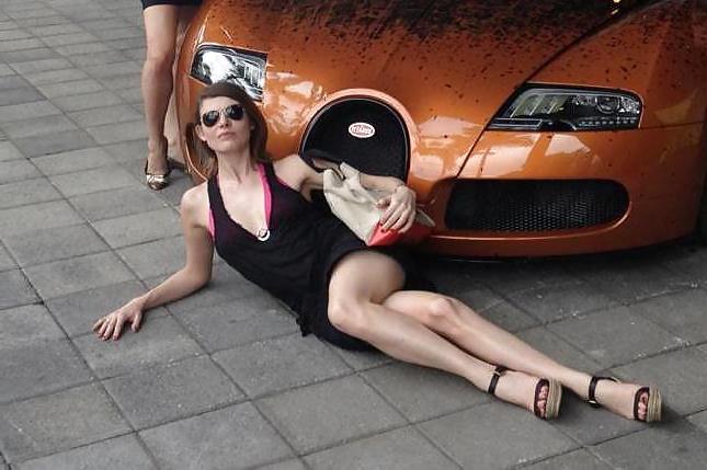 25P Elodie Frege, French singer with sexy legs!