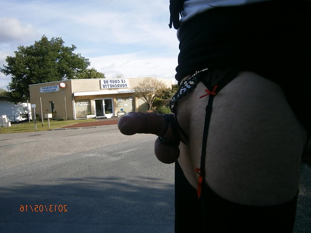 15P Dick cock flash sexe exhib outdoor