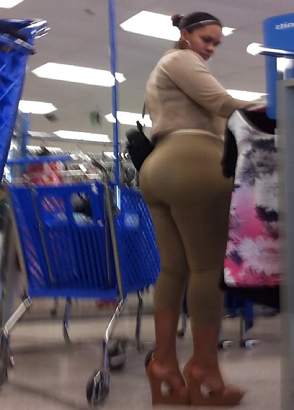 9P AMAZON Redbone Blk THICK MOMMA in TIGHTS voyeur candid