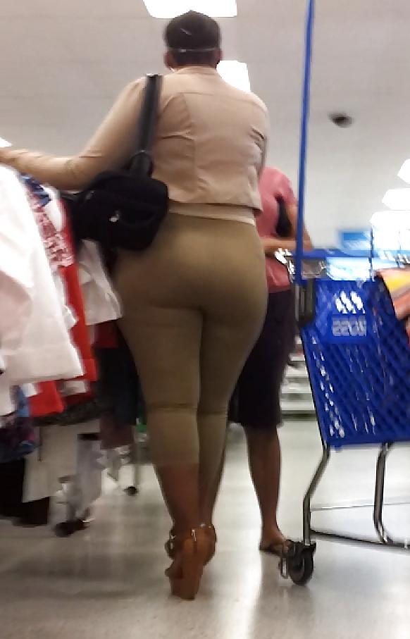 9P AMAZON Redbone Blk THICK MOMMA in TIGHTS voyeur candid