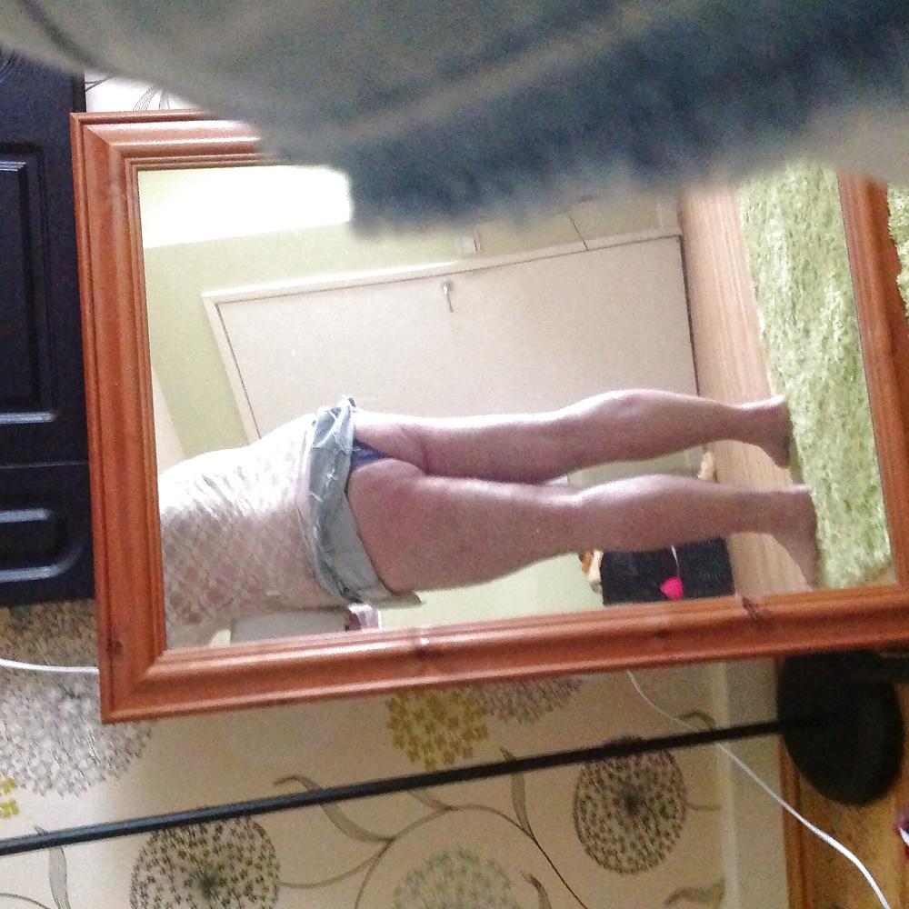 4P Blue panties and short skirt 