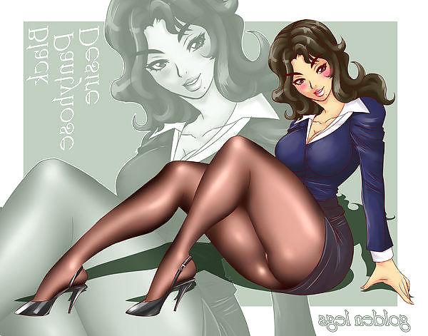 25P MANGA Beautiful Women Pantyhose