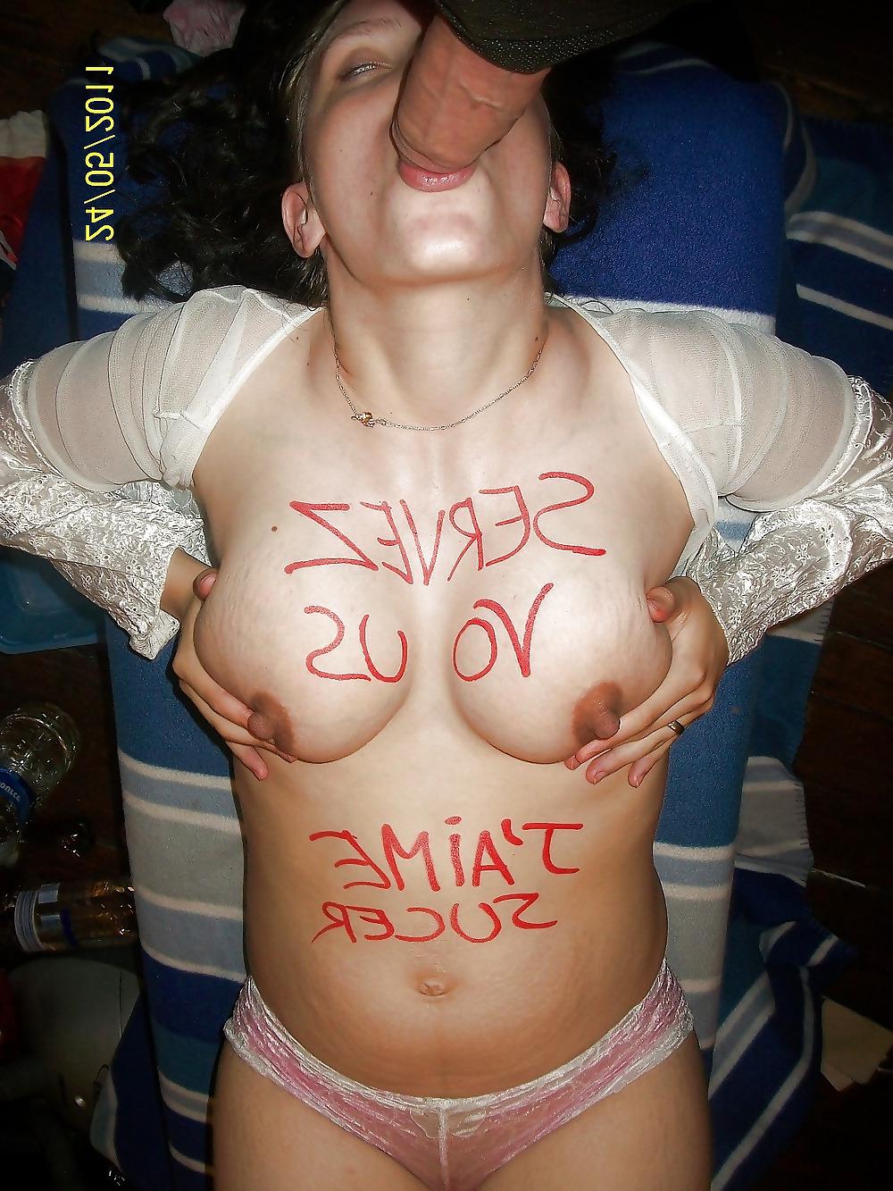 25P Les salopes ( body writting)
