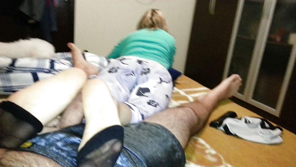 19P Sexy stockings footjob do you like? 