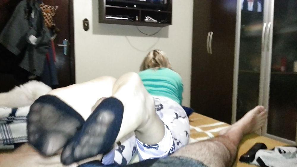 19P Sexy stockings footjob do you like? 
