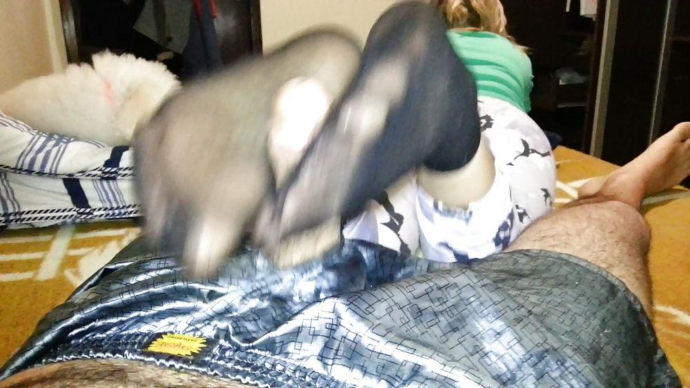 19P Sexy stockings footjob do you like? 
