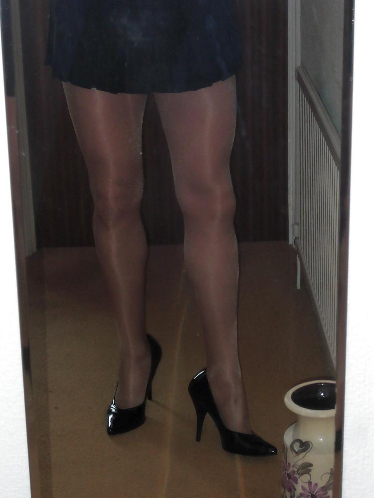 20P Lather Dress Black Skirt