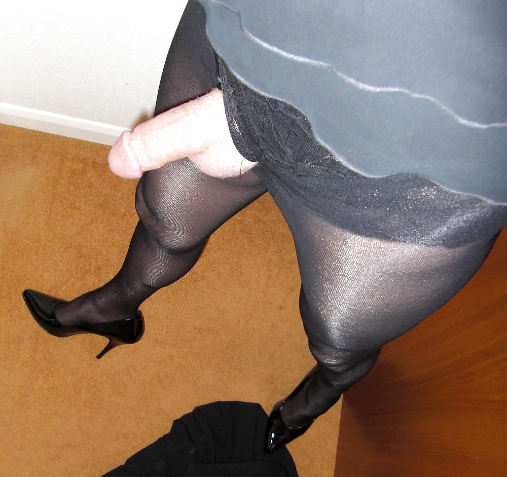 20P Lather Dress Black Skirt