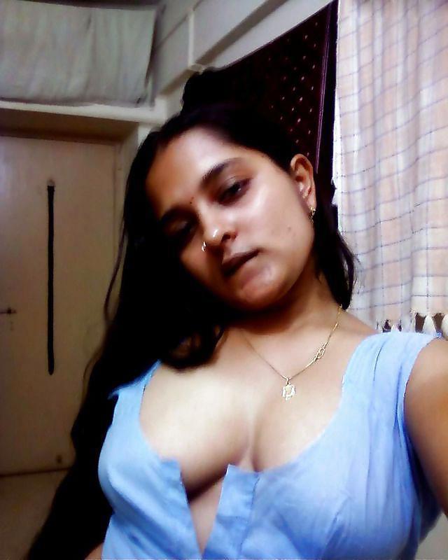 8P In Blue Blouse Exposing My Tits and Giving Horny Expressions