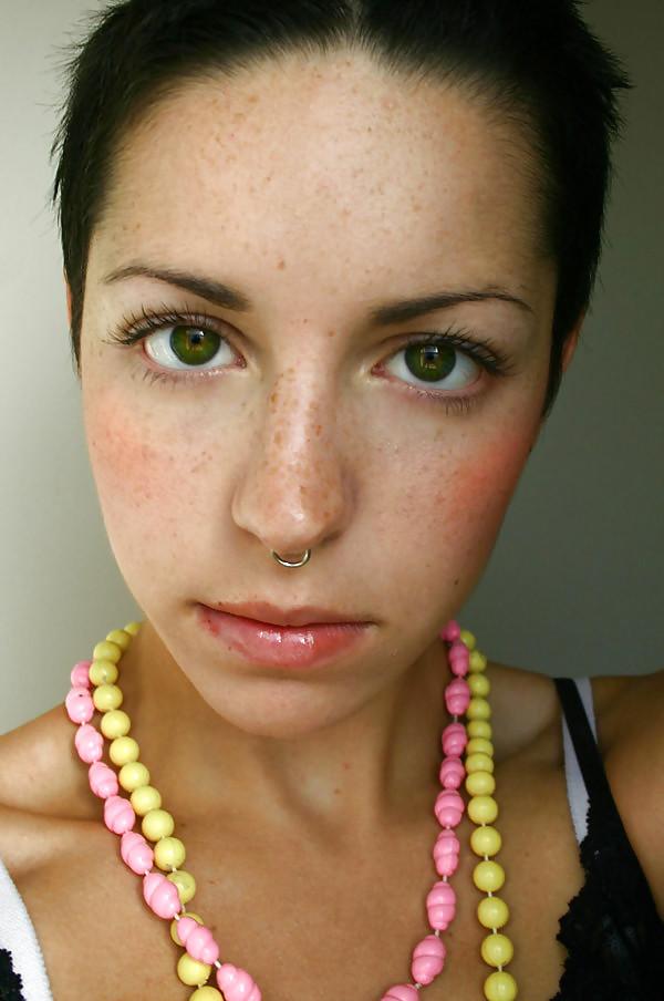 16P Cute freckled faces