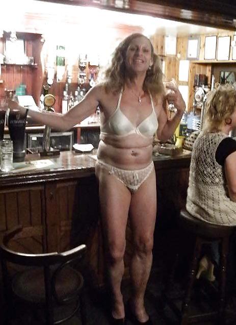 12P Gina in Railway in white clingy dress
