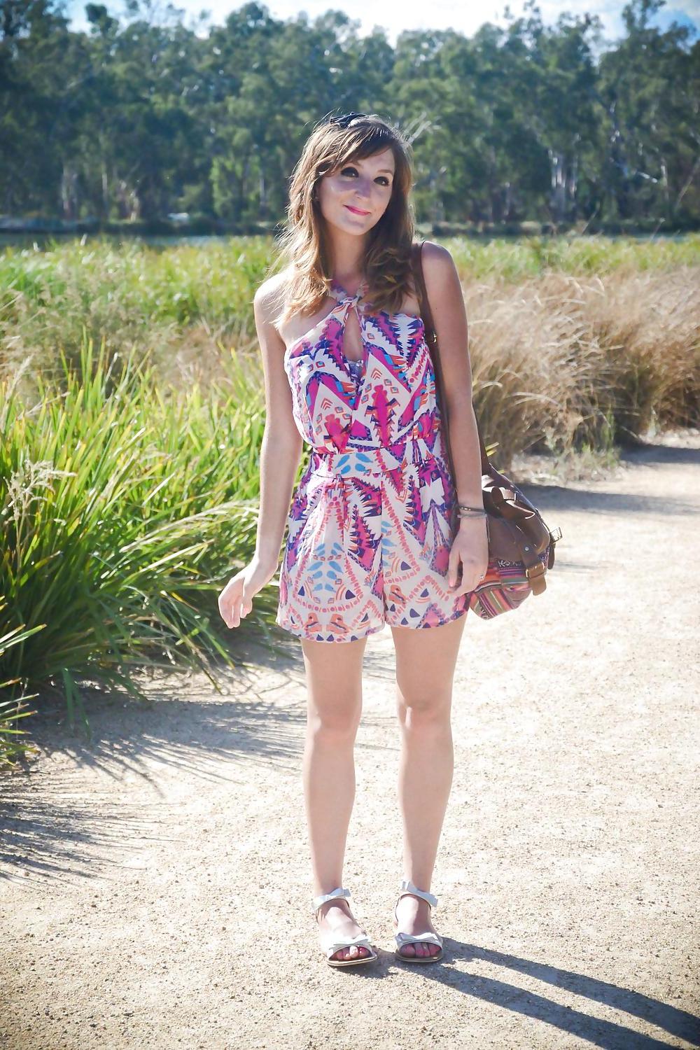 25P French Bloggers Mode with sexy legs 35