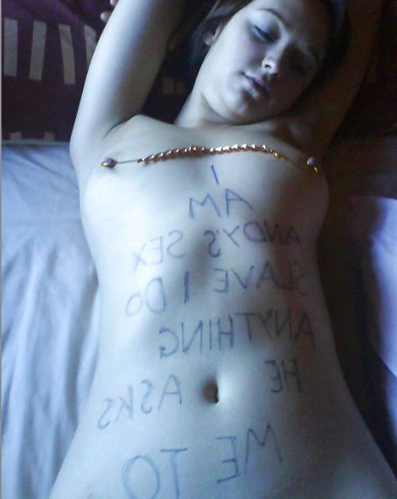 25P Dirty Marker Text On Submissive Sluts